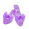 thumbnail image 4 of JWQFBC Girls Princess Shoes Bow Jelly Sandals Multi-functional Shoes Dress Up Role Play Purple, 4 of 9