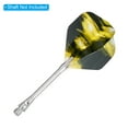 thumbnail image 4 of Uxcell Dart Flights, 9 Pack PET Standard Darts Accessories Black, Black, Yellow, 4 of 5