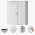 thumbnail image 6 of Bathroom Wall Medicine Cabinet with 2 Door, Bathroom Storage Organizer Over The Toilet,Space Saving Storage with 3-Tier Shelves, 6 of 12