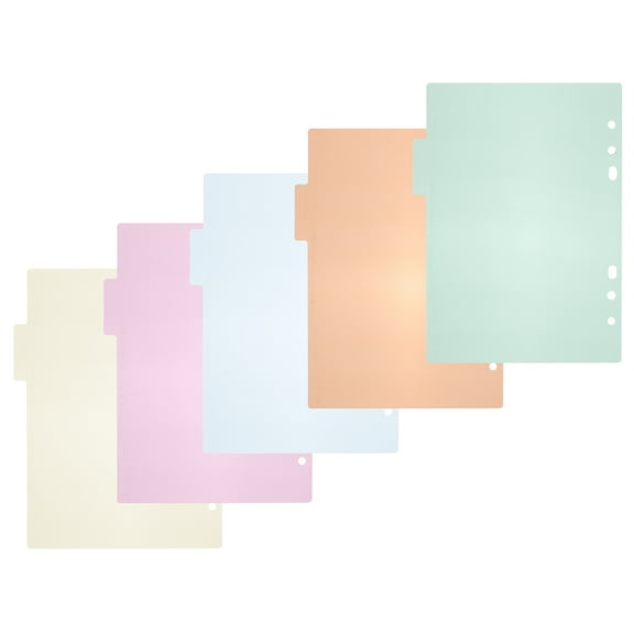 10 Pcs Index Tabs Plastic Calendar Binder Dividers Labels Office Colorful