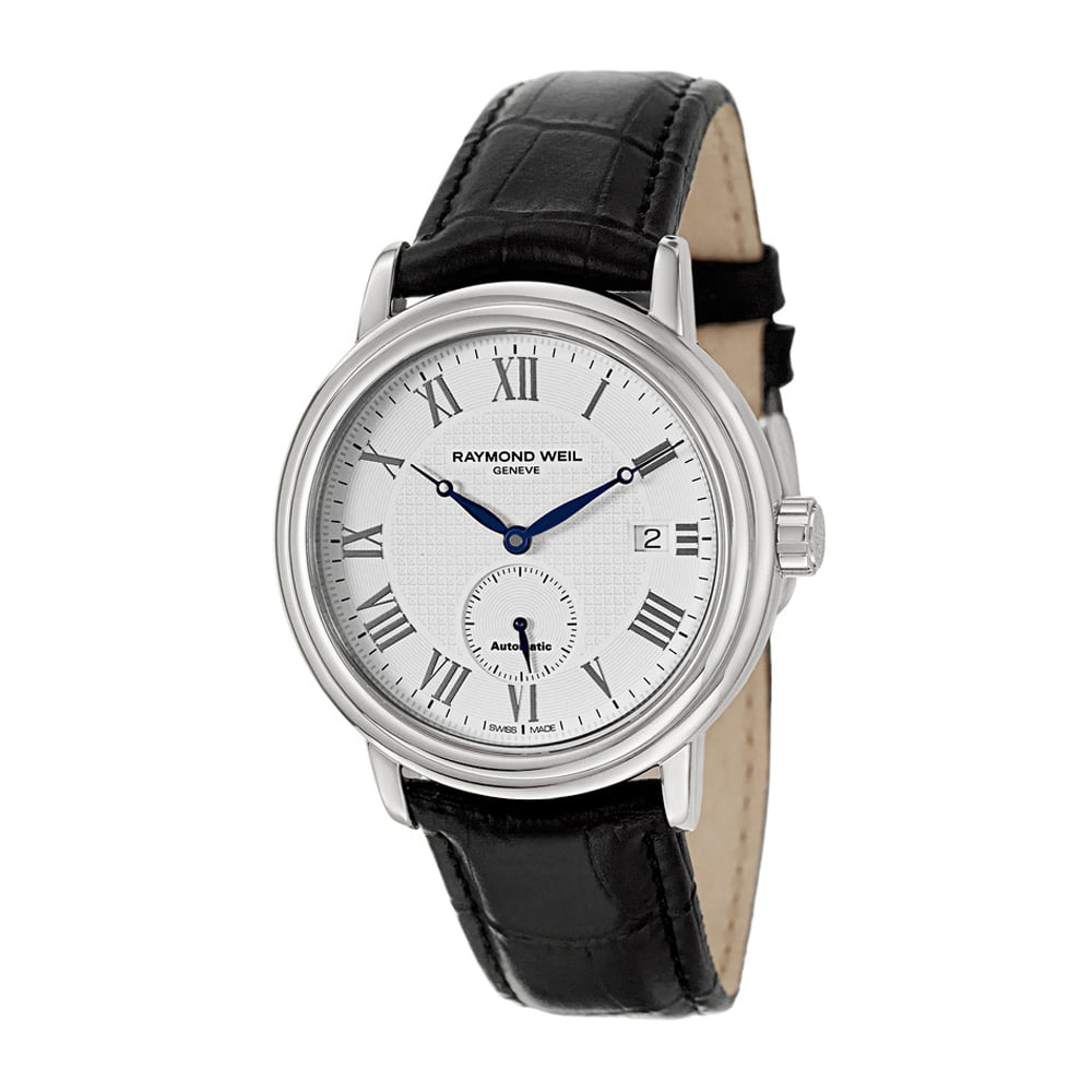 Raymond Weil Maestro Automatic Steel Mens Strap Watch White Dial 2838 ...