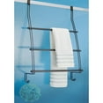 thumbnail image 4 of iDesign, Steel Over-The-Door Towel Rack with Storage Hooks - 16.75" x 4.25" x 24", Bronze, 4 of 7
