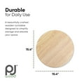 thumbnail image 3 of Open Box PJ Wood Natural Wooden Lazy Susan Organizer Kitchen Cabinet Tray, 3 of 6