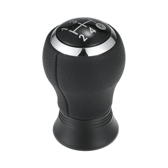 Unique Bargains 5 Speed Manual Shift Knob - Stick Shifter Lever Knob - for Toyota Yaris 05-10 Faux Leather Black - 1 Pc