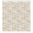 thumbnail image 3 of Ambesonne Cream Umber Shower Curtain, Americano Coffee, 69"Wx84"L, Umber and Cream, 3 of 3