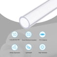 thumbnail image 3 of Tubo rígido de PVC transparente Uxcell 20 mm (3/4") ID 25 mm OD 14" de alto impacto para tubería de agua, acuario, pecera, transparente, 3 of 6