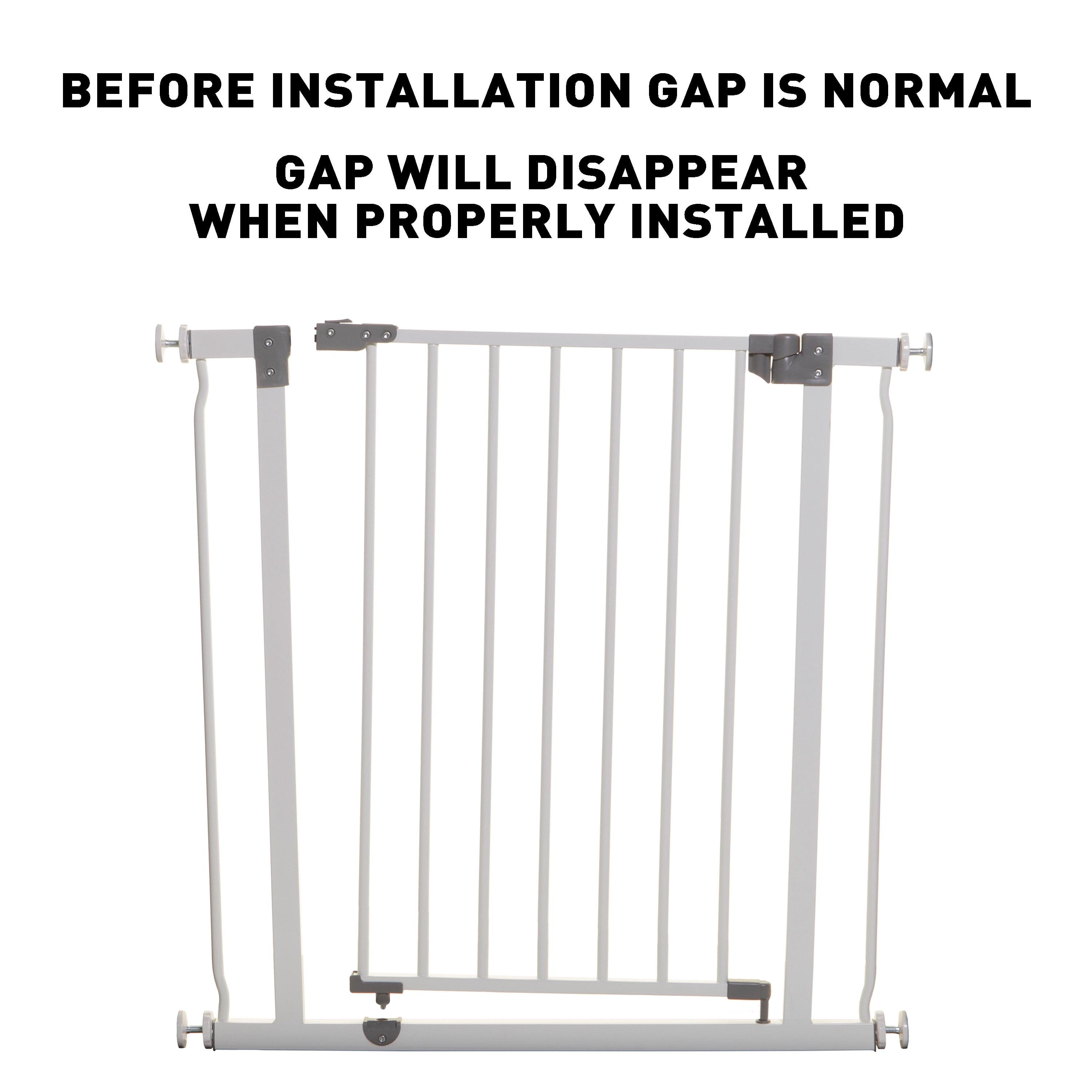 Dreambaby Liberty Walk Thru Auto Close Baby Safety Gate with Stay Open Feature, Fits 29.5-36.5 inch Openings, Pressure Mounted Security Gate