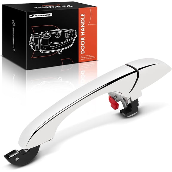 A-Premium Rear Driver Side Exterior Door Handle Compatible with Chrysler 300 2005-2010 & Dodge Magnum 2005-2008 Chrome Replace# 5065801AE 5065801AG