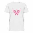 thumbnail image 3 of DPTALR Men's Breast Cancer Awareness Casual Shirts,Pink Ribbon T-Shirts,Cancer Fighter Tops,White,XXXXL, 3 of 4