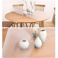 thumbnail image 3 of Crystal Clear Round Tablecover Vinyl Frosted Waterproof Protector 2mm Thick Plastic Matte PVC Table Cover Pad Desk Mat Circular Desk Chair Pad (Size : Dia.59 Inches/Diameter 150cm), 3 of 6