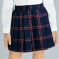 thumbnail image 4 of Purcolt Girls Pleated Mini Skirt Toddler Elastic High Waist School Uniform Skirts A Line Tennis Skirt Athletic Cheerleader Skirt, 4 of 7