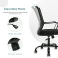 thumbnail image 3 of Mid Back Swivel Office Desk Chair, Modern Executive Mesh Computer Chair Ergonomic Height Adjustable Task Chair with Armrest up to 250lbs Capacity, 3 of 10