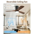 thumbnail image 4 of Sofucor 52-Inch Modern Ceiling Fan with Integrated LED Light and Remote Control, 4 of 13