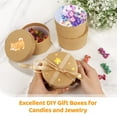 thumbnail image 2 of 24 cajas de regalo redondas de papel maché, cajas de regalo pequeñas con tapa, cajas vacías para manualidades de cartón DIY de papel Kraft, 2 of 5