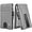 Gray Fabric, variant on Wallet for Men - with Money Clip Slim Leather Slots Credit Card Holder RFID Blocking Bifold Minimalist Wallet (Money Clip Inside)