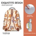 thumbnail image 5 of Comfortable Mushroom Print Backpack for College, Roomy School Bookbag with Computer Compartment, Durable Material, Wonderful Gift for Students Daily Use, 5 of 6