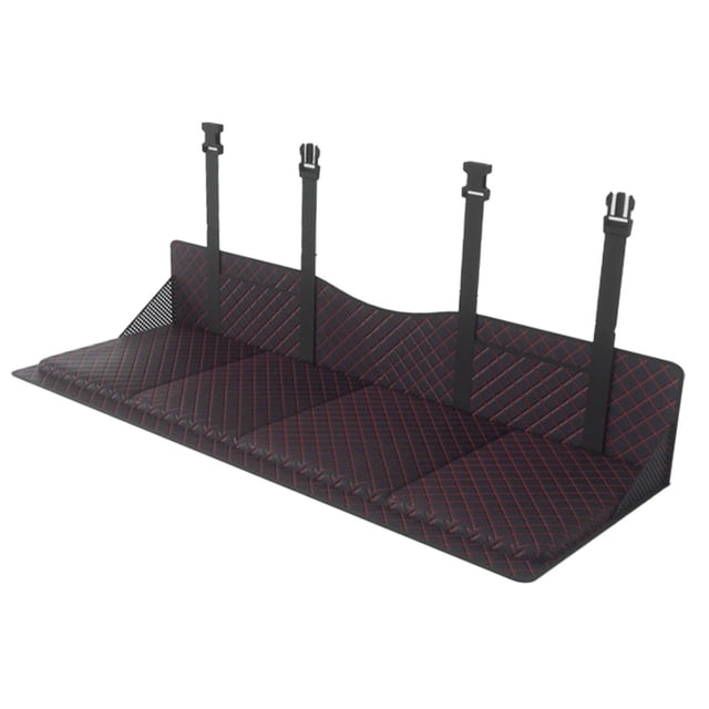 Placa extensora para asiento trasero de coche, plegable, ajustable, cómoda, con bolsa de almacenamiento. Negro