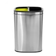 thumbnail image 1 of Alpine Industries 10.5 Gal. Stainless Steel Open Top Dual Compartment Trash Can, 1 of 13