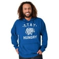 thumbnail image 5 of Stay Hungry Foodie Tiger Wolf Workout Hoodie Sweatshirt Women Men Brisco Brands S, 5 of 6