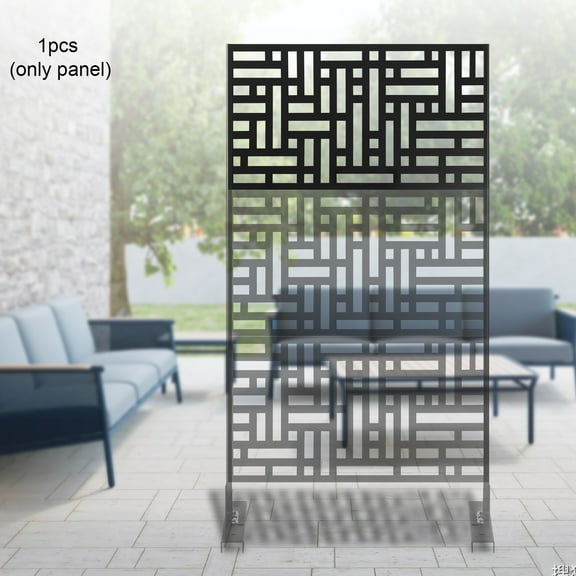 Decorative Outdoor Privacy Screen Panels, Metal Laser Cut Privacy Screen Decorative Patio Metal Fence for Outdoor Indoor Decor