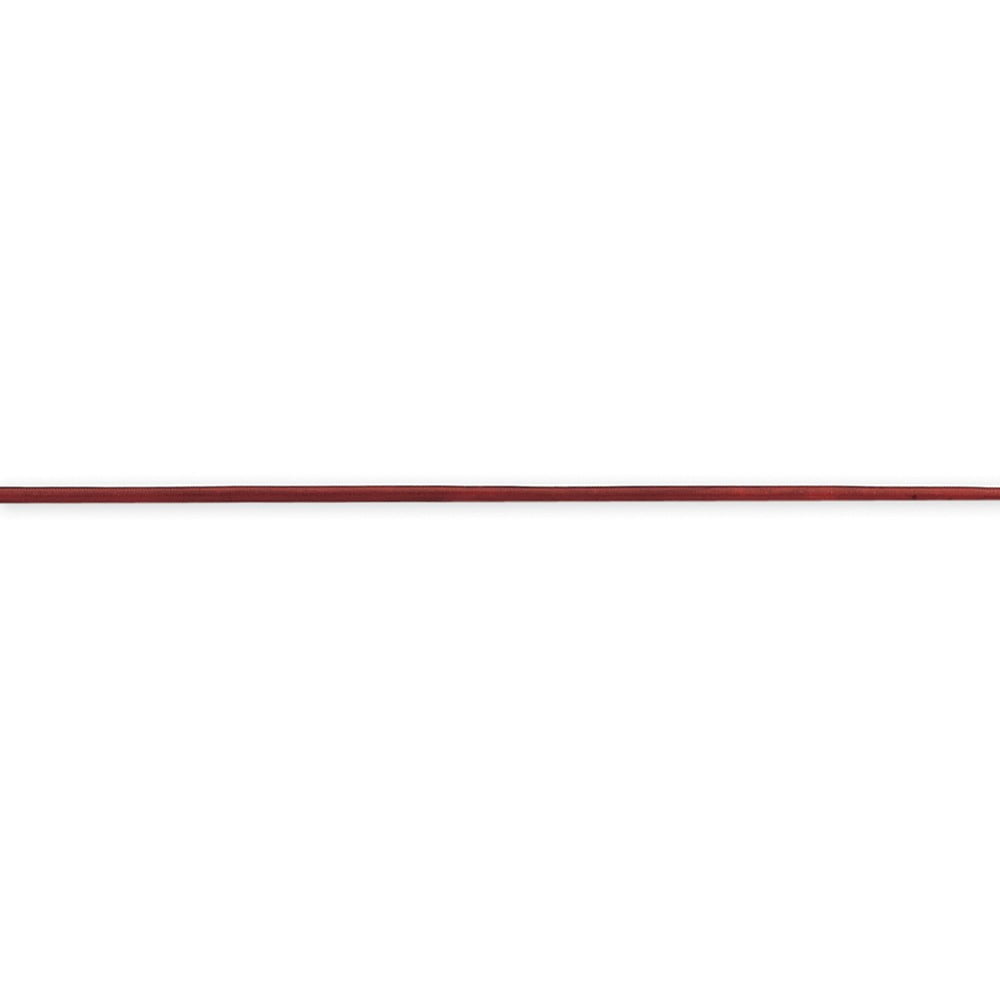 White Sterling Silver necklace Cord & Leather 16 in 1.5 mm