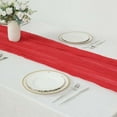 Efavormart 10FT Red Gauze Cheesecloth Table Runner, Party Cloth ...