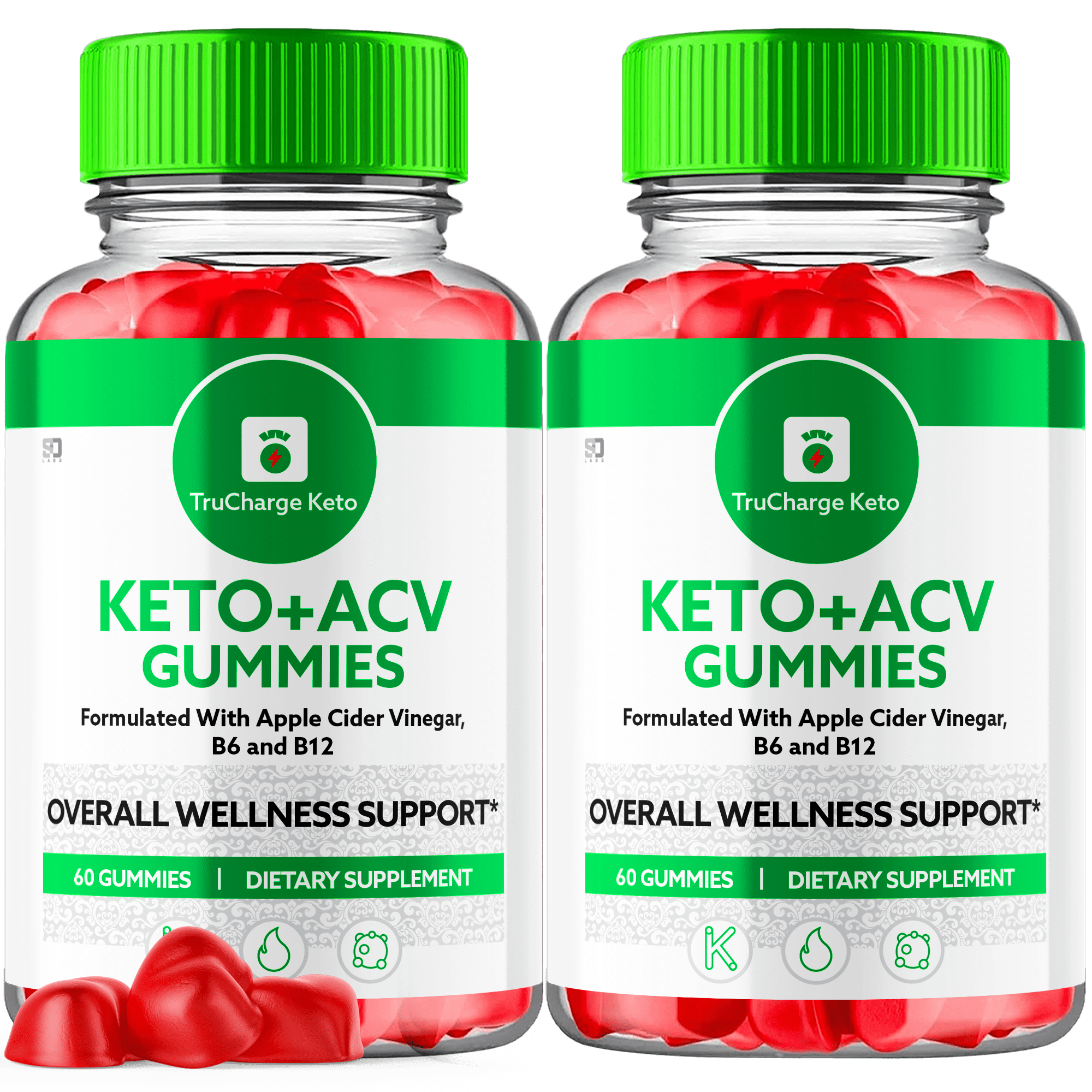 TruCharge Keto ACV Gummies Maximum Strength Weight Management Supplement 120 Gummies