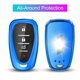 thumbnail image 3 of Qbuc Para Chevrolet Key Fob Cover Protector De Tpu Suave Con Llavero Para Chevy 2020 2019 2018 2017 2016 Cruze Camaro Malibu Traverse Spark Equinox Sonic Volt Bolt Key Fob Cover Case Shell, 3 of 5