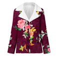 thumbnail image 3 of Puntoco Abrigo Mujer Moda Manga Larga Bolsillo Felpa Botón Abrigo Liquidación Puntoco Puntoco-1, 3 of 4