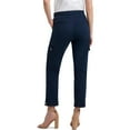 thumbnail image 2 of H Halston Womens Twill Knit Cargo Pants, 2 of 2