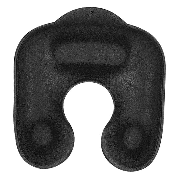 OUNONA Black Plastic Salon Neck Rest Cushion for Hair Perming and Coloring Comfort, and Ergonomic Design