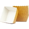 thumbnail image 4 of Novacart Beige Easybake Square Baking Mold, 2-3/8" x 2-3/8" x 1-3/8" - Pack of 60, 4 of 4