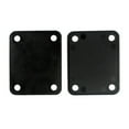 thumbnail image 4 of Esquirla 10 Pieces 4 Holes Plastic Neck Plate Seals Pads Black For Guitar Bass Accessory, 4 of 7