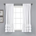 thumbnail image 1 of Cortina Lush Decor Allison con volantes blancos, 160 x 100 cm (par), 1 of 7