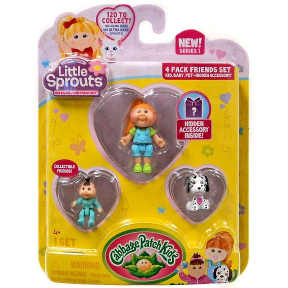 Cabbage Patch Kids Little Sprouts Sydney Rose Mini Figure 4-Pack