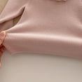 thumbnail image 5 of Swuxness Girls' Long Sleeve Knit Sweater, Toddler Fall Pullover Tops, Girls Solid Color Sweater with Ruffled Crew Neck Comfortable Casual Base Layer Top Soft Wear Pink, 3-4 Years, 5 of 5