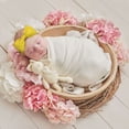 thumbnail image 4 of Wukai Yellow Glitter Print Baby Bow Headband for Newborn Infant Baby Toddler Girls, 4 of 5