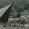 thumbnail image 4 of Folding Triangle Stool Cloth Outdoor Tools Travel Hiking Lightweight for Camping Green, 4 of 9
