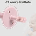 thumbnail image 3 of Set of 2 - Silicone Baby Toothbrushes with Suction Base, Choke Guard ，360 Degree Child Tooth Brush and Teether, 3 of 5