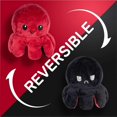 thumbnail image 2 of Reversible Octopus Plush Toy,Octopus Stuffed Animal, Soft Plush Gift for Kids, Girls, Family, Friends (20cm - Red & Black), 2 of 5
