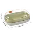 thumbnail image 3 of Nkmbld Travel Soap Case with Lid, Double Layer Shatterproof Bar Soap Holder, Travel Size Toiletries Essentials for Camping, Gym, Bathroom, Green, 3 of 8