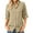 Khaki, variant on Asfixiado Work Wear for Women White Button Up Shirts Long Sleeve Tops Casual Outfits 50 UV Sun Protection Hiking Fishing Blouse