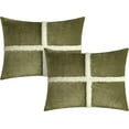 thumbnail image 3 of Chic Home  Cindy Mink Sherpa Lined Comforter Set Sheets - Green - Queen - 7 Piece, 3 of 4