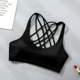 thumbnail image 4 of Bigersell Womens Bras No Underwire Clearance Wireless Bras for Women Longline Bra Style R4104 V-Neck No Underwire Bras Pull-On Bra Closure Women's Plus Size Sports Bras Black 3XL, 4 of 6