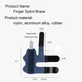 thumbnail image 2 of PinesC Finger Splint,Trigger Finger Br for Broken Protector and Straightening Arthritis Relief,2 Pcs Finger Support Br Fits Index, Middle, & Ring Finger Pain, 2 of 5