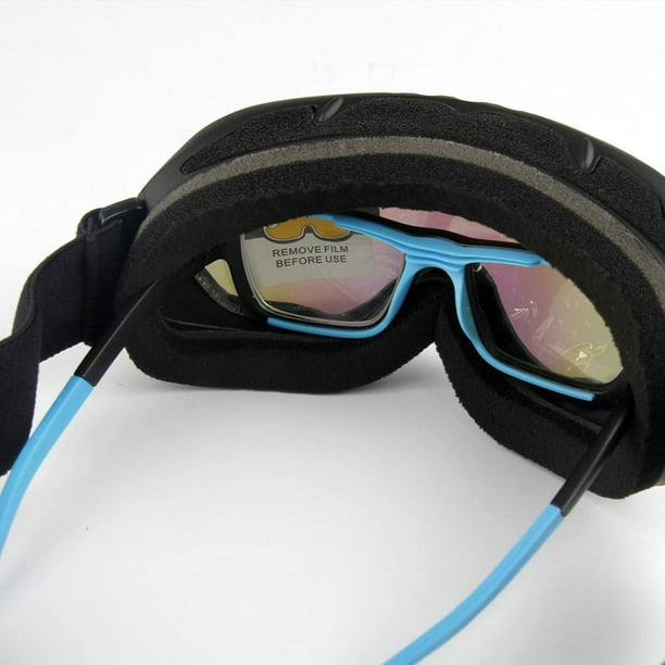 Anti - Fog Winter Ski Goggles Skiing Sunglasses White Frame Lens 
