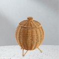 thumbnail image 1 of Cestas de almacenamiento tejidas a mano, cesta para huevos, cesta tejida con ilustraciones, cesta de mimbre de imitación para decoración del hogar del, 1 of 8