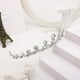 thumbnail image 4 of Zhuge Tiara de boda para novia, diadema de princesa, corona de novia, joyería para el cabello con diamantes de imitación de cristal, decoración para novia, cumpleaños, graduación, boda (plateada), 4 of 5