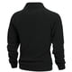 thumbnail image 3 of pstuiky manga larga para hombre, Suéter de forro polar con media cremallera y retazos para hombre, manga larga, cuello vuelto, cuello alto, abrigo de medio cuello tops de invierno para hombre xxl, 3 of 8
