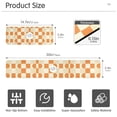 thumbnail image 3 of Yayeee Faucet Mat for Kitchen Sink 14.7" Diatomite Long Splash Guard Pad, Orange Checkered Pattern, 2 Pack, 3 of 7